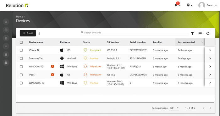 relution-mdm-portal relution mdm portal