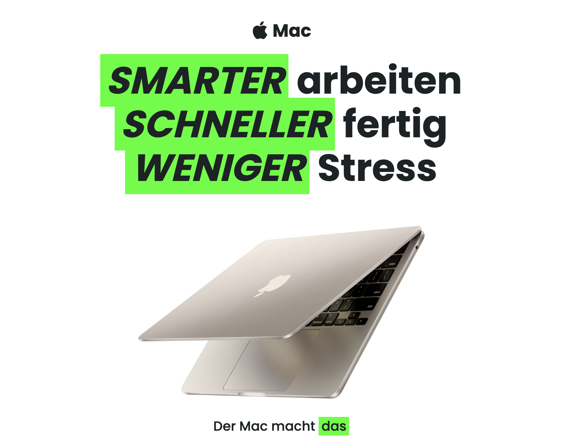 Das Mac macht das Das Mac macht das