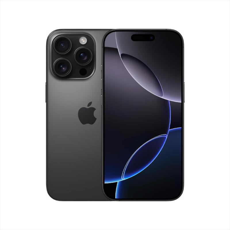 iPhone-16-Pro-Schwarz-Front-und-Rueckansicht-
