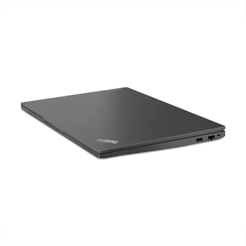 Rückansicht des Lenovo ThinkPad E16 G2 – geschlossenes Notebook mit AMD Ryzen