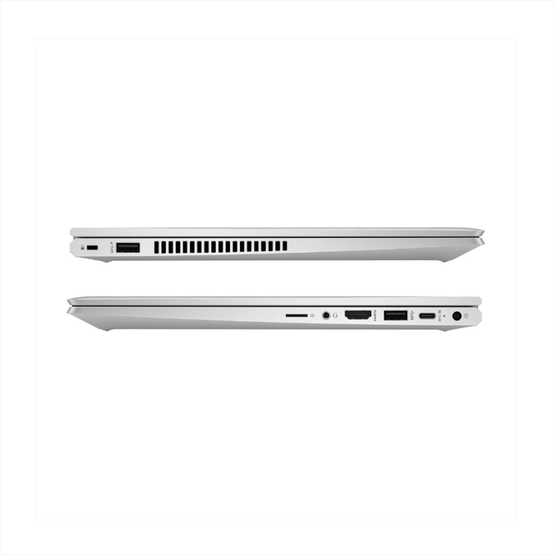 HP Pro x360 435 G10 – seitliche Ansicht mit Anschlüssen und Belüftung