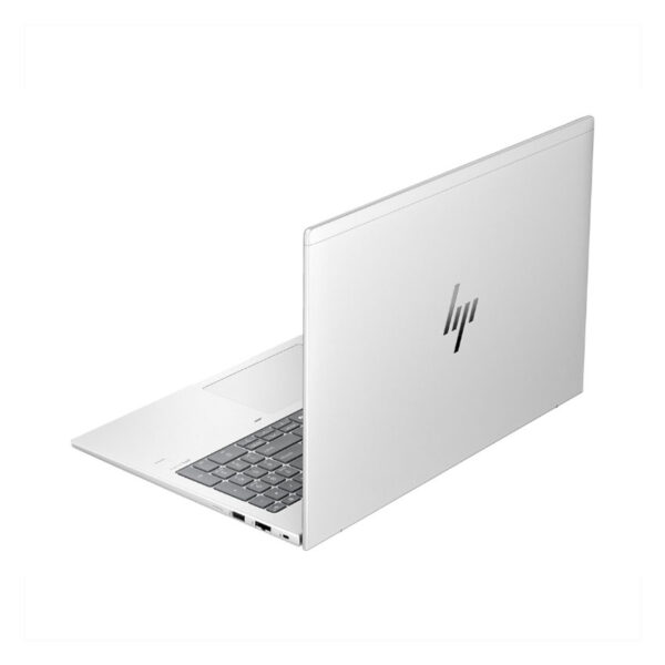 Rückansicht des HP EliteBook 660 G11 mit 16 Zoll Display, Intel Core Ultra 7 155U, 16 GB RAM und 512 GB SSD – Business-Notebook in Silber