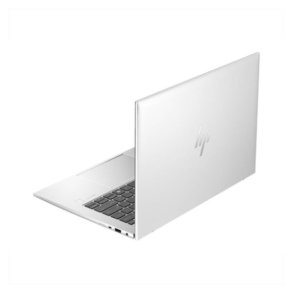 Rückansicht des HP EliteBook 840 G11 mit 14 Zoll Display, Intel Core Ultra 5, 16 GB RAM und 512 GB SSD – Business-Laptop in Silber