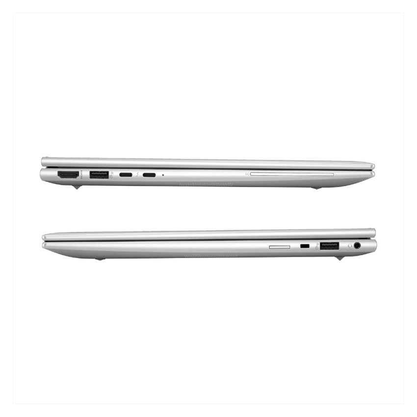 Seitenansicht des HP EliteBook 840 G11 mit 14 Zoll Display, Intel Core Ultra 5, 16 GB RAM und 512 GB SSD – Business-Laptop in Silber