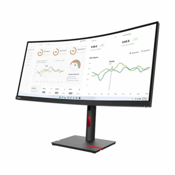 Lenovo ThinkVision T34w-30 34″ WQHD LED Curved Monitor Raven Black Lenovo ThinkVision T34w-30 34″ WQHD LED Curved Monitor Raven Black