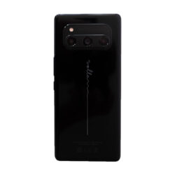 Rückseite des Volla Phone Quintus mit Triple-Kamera und Volla-Logo