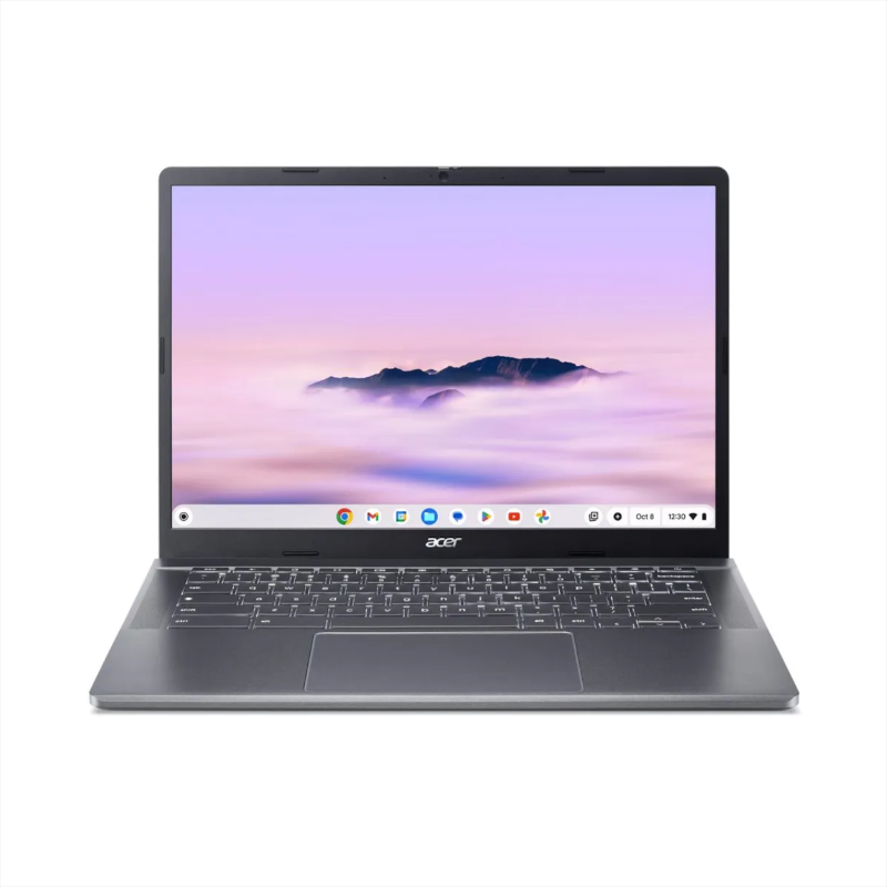 Acer Chromebook Plus 514 14″ Convertible Touchscreen mit AMD Ryzen 3 7320C 8 GB RAM 128 GB PCIe‑SSD WUXGA IPS 16:10 Chrome OS Wi‑Fi 6 mieten