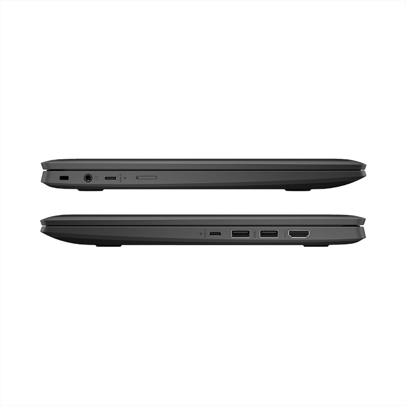 HP Fortis 14 G11 128GB Schwarz Seitenansicht Anschluesse