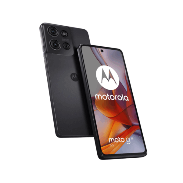Motorola moto G75 6.8 5G 256GB Grey Vorder- und Rückansicht