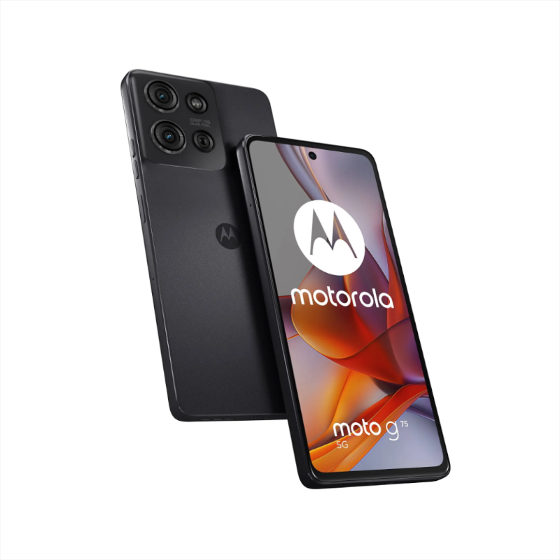 Motorola moto G75 6.8 5G 256GB Grey Vorder- und Rückansicht
