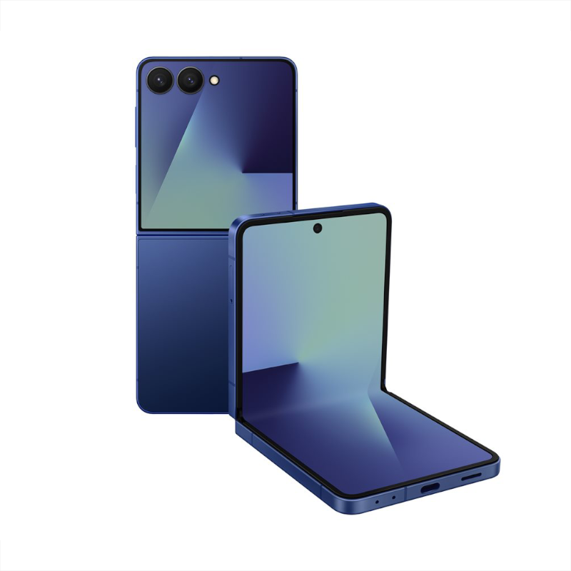Samsung Galaxy Z Flip 7 6,9 oll 512 GB Blue Rundumansicht