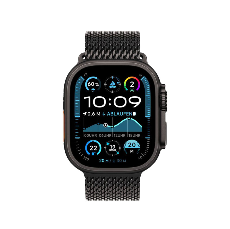 Apple Watch Ultra 2 GPS Cellular 49 mm Black Titanium mit Black Titanium Milanese Loop