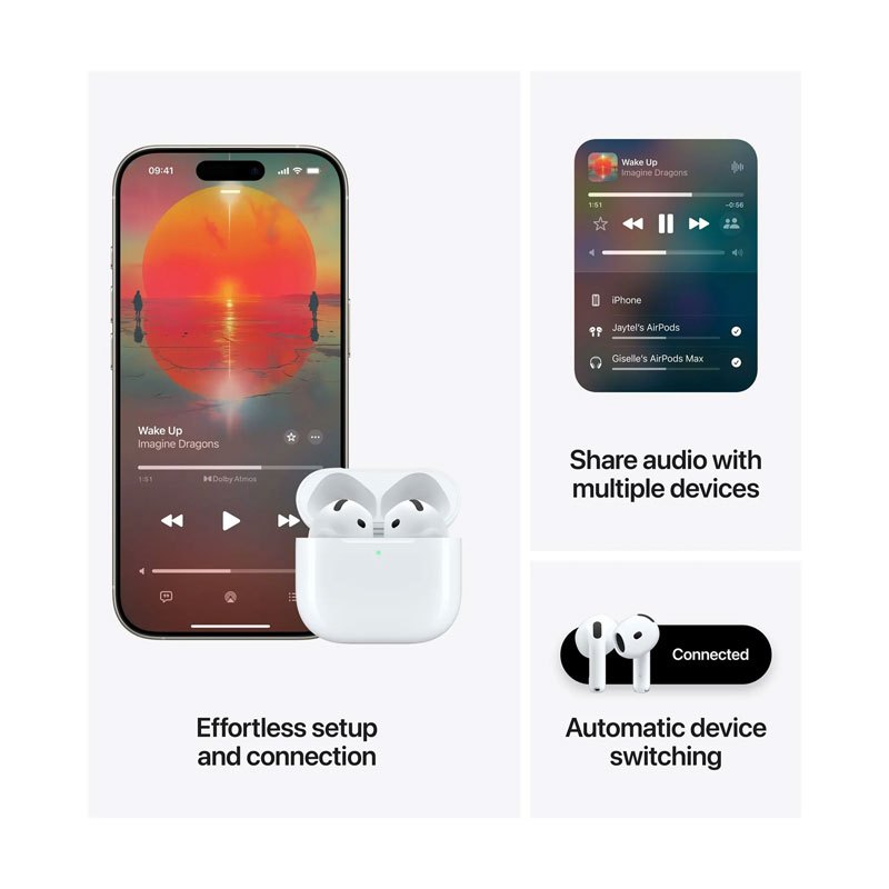 Apple AirPods 4 Gen mit aktiver Geräuschunterdrückung