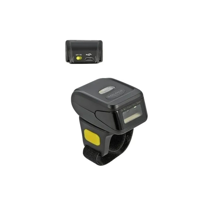 DELOCK Ringbarcode Scanner 1D 2D 2,4GHz Bluetooth mieten bei fonlos neo - Die Technikmiete für Unternehmen, Scanner Miete & Leasing für Geschäftskunden, Scanner mieten, leihen, leasen DELOCK Ringbarcode Scanner 1D 2D 2,4GHz Bluetooth