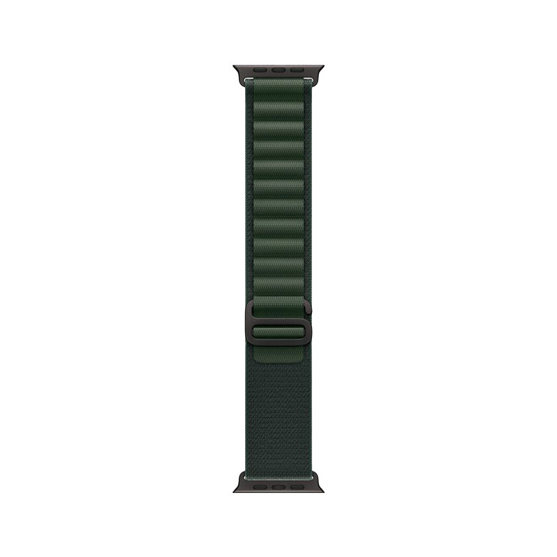 Apple Watch Ultra 2 GPS + Cellular 49mm Black Titanium Case mit Dark Green Alpine Loop Medium