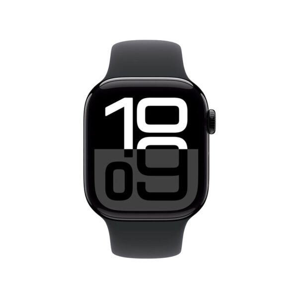 Apple Watch Series 10 GPS + Cellular 42mm Jet Black Aluminium Case with Black Sport Band – S/M Apple Watch Series 10 GPS + Cellular 42mm Jet Black Aluminium Case with Black Sport Band – S/M