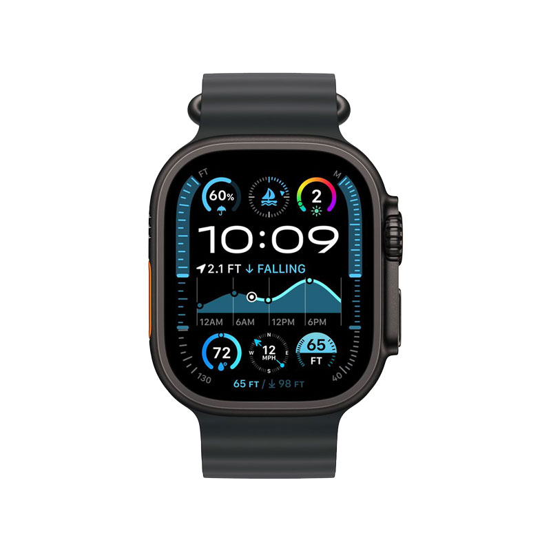 Apple Watch Ultra 2 GPS + Cellular 49mm Black Titanium Case with Black Ocean Band