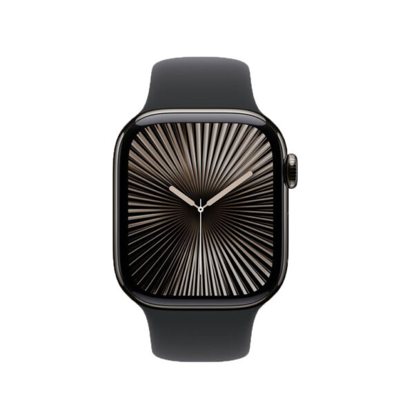 Apple Watch Series 10 GPS + Cellular 46mm Slate Titanium Case with Black Sport Band S/M Apple Watch Series 10 GPS + Cellular 46mm Slate Titanium Case with Black Sport Band S/M