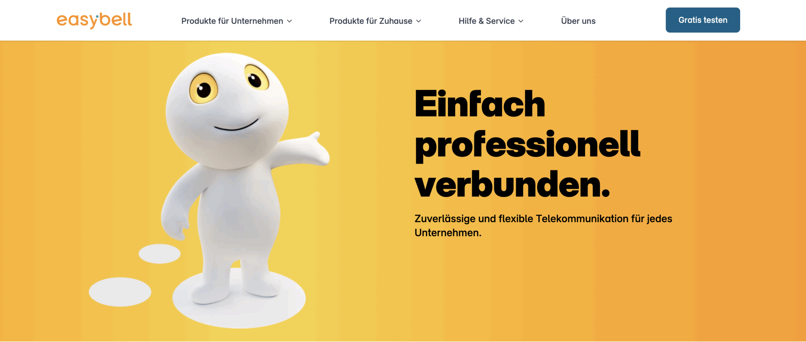 easybell - Website 18.09.25 easybell Website Screenshot vom 18.09.25