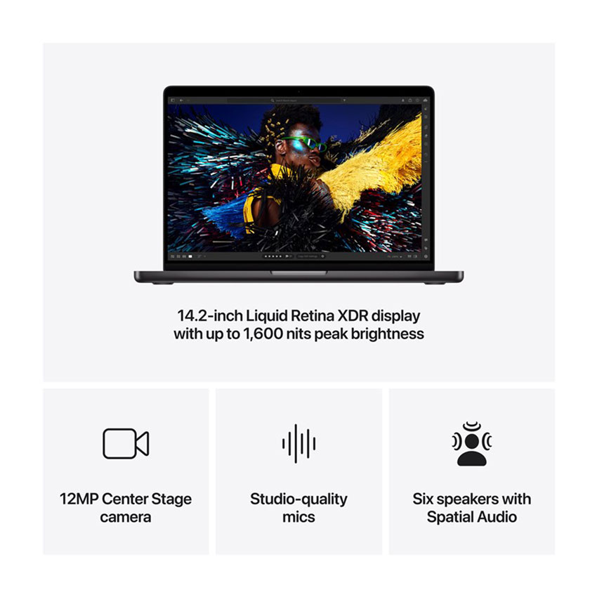 Apple MacBook Pro 14,2" M4 Pro 12core CPU 16core GPU 24GB 512GB SSD Space Black