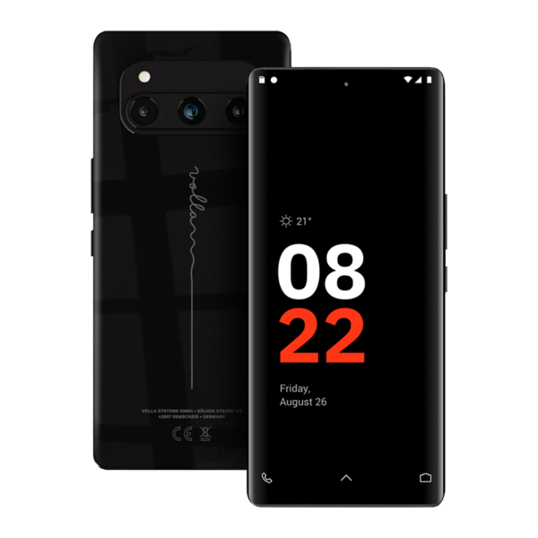 Volla Phone Quintus mit Volla OS schwarz inkl. Schutzzubehör Volla Phone Quintus mit Volla OS schwarz inkl. Schutzzubehör