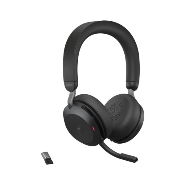 Jabra Evolve2 75 Link380/390a Stereo On-Ear BT Headset Schwarz