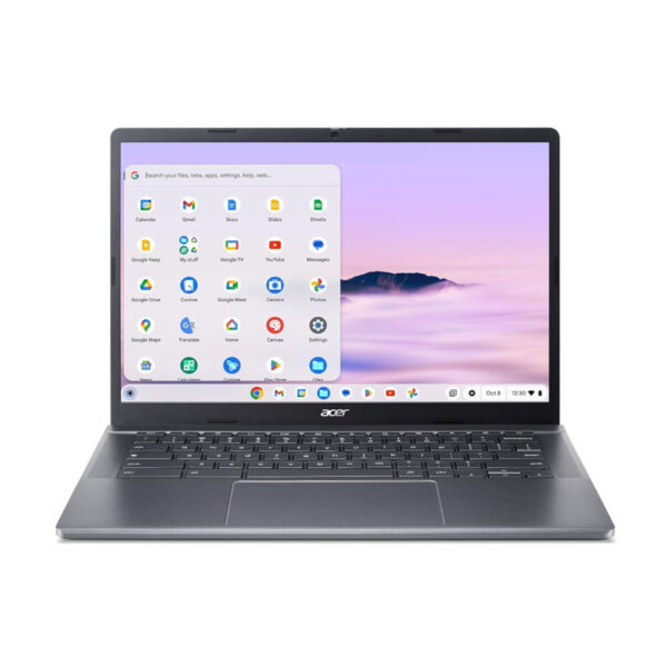 Acer Chromebook Plus 514 14″ Convertible mit Intel Core i3‑N305 8 GB RAM 128 GB PCIe‑SSD FHD IPS Chrome OS Wi‑Fi 6 Grau