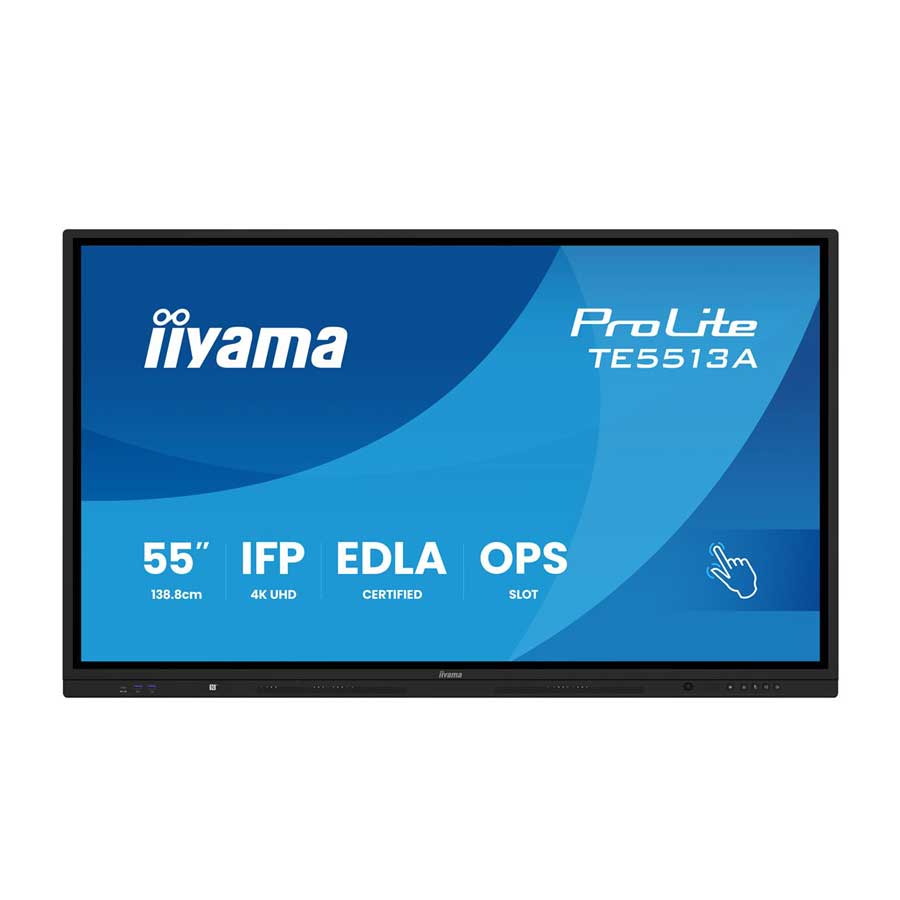 iiyama TE5513A-B1AG 55" iiWare21E EDLA Google-GMS-apps Android 14 8/128GB 40Points PureTouch IR+ 3840x2160 UHD IPS