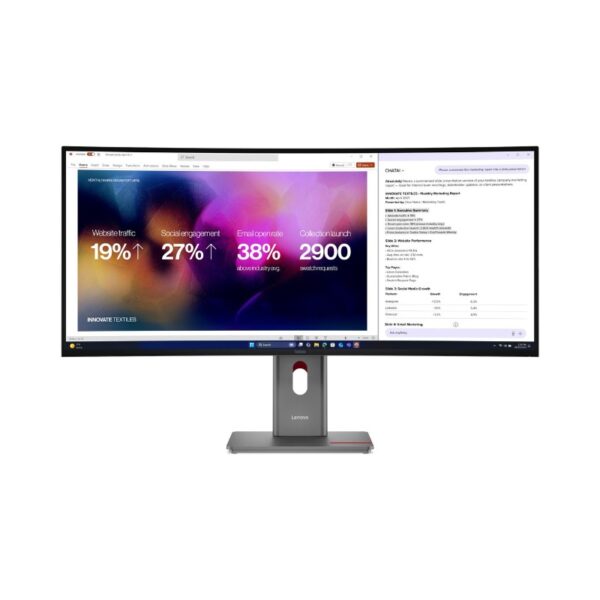 Lenovo ThinkVision P40WD-40 Monitor USB-C, HDMI, Displayport, LAN