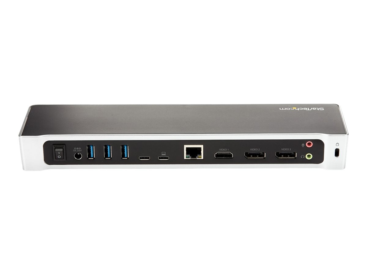 Startech.com 4K USB-C Triple Video Dock mieten bei fonlos neo - Die Technikmiete für Unternehmen, Docking Station Miete & Leasing für Geschäftskunden, Docking Station mieten, leihen, leasen Startech.com 4K USB-C Triple Video Dock