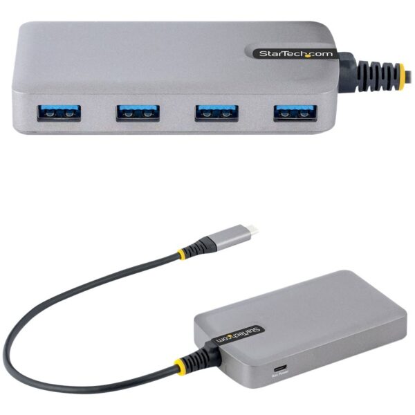 STARTECH.COM 4 Port USB C Hub – USB C auf 4x USB-A 5Gbit/s Hub mit Zusatzstromanschluss – USB C auf USB3.0 Verteiler – Mini USB C STARTECH.COM 4 Port USB C Hub – USB C auf 4x USB-A 5Gbit/s Hub mit Zusatzstromanschluss – USB C auf USB3.0 Verteiler – Mini USB C