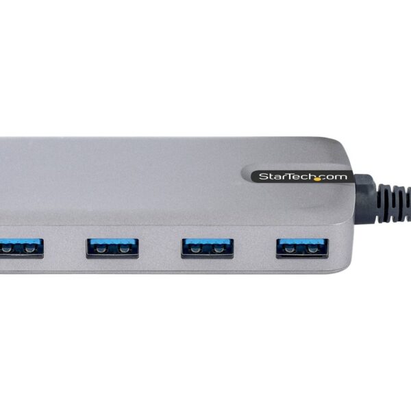 STARTECH.COM 4 Port USB C Hub - USB C auf 4x USB-A 5Gbit/s Hub mit Zusatzstromanschluss - USB C auf USB3.0 Verteiler - Mini USB C