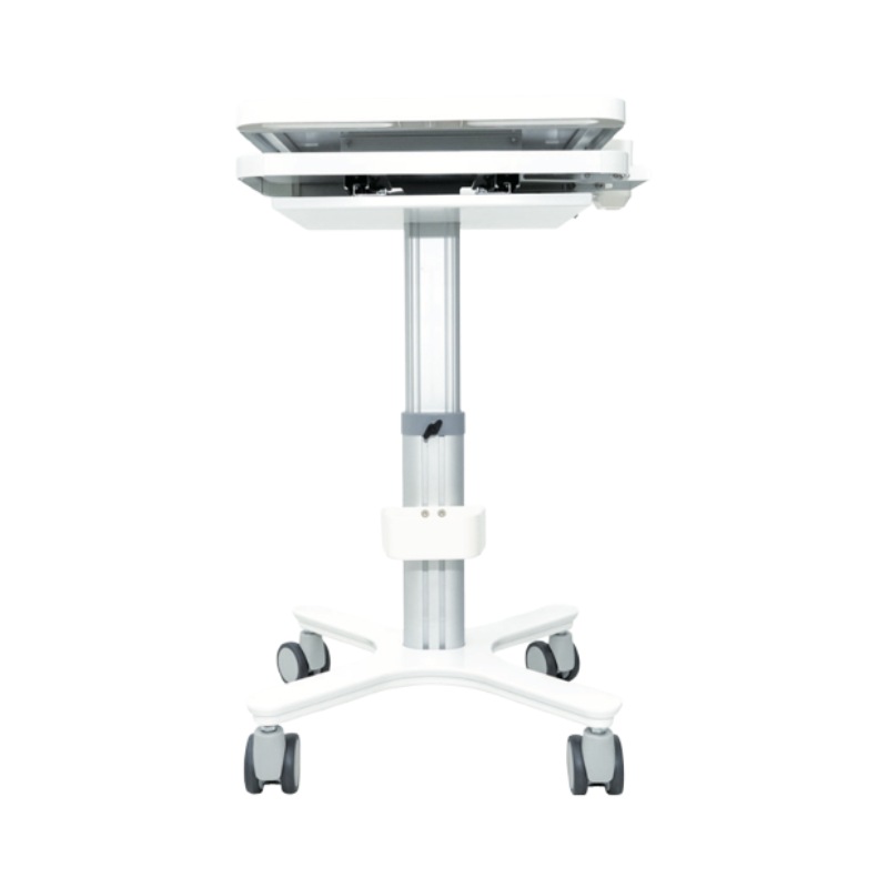 Aidite Notebook Cart höhenverstellbarer Notebook-Wagen ohne Computer inkl. EU-Steckdosenleiste fahrbar Weiß